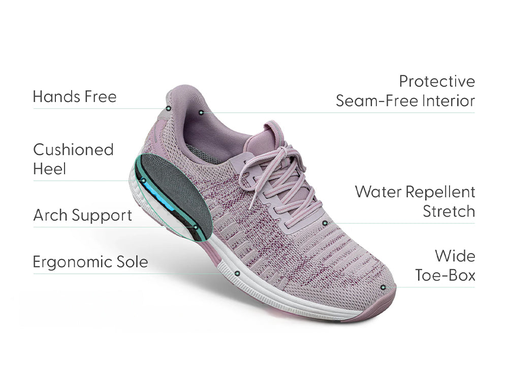 Kita Hands-Free Rose Womens Stretch Trainers