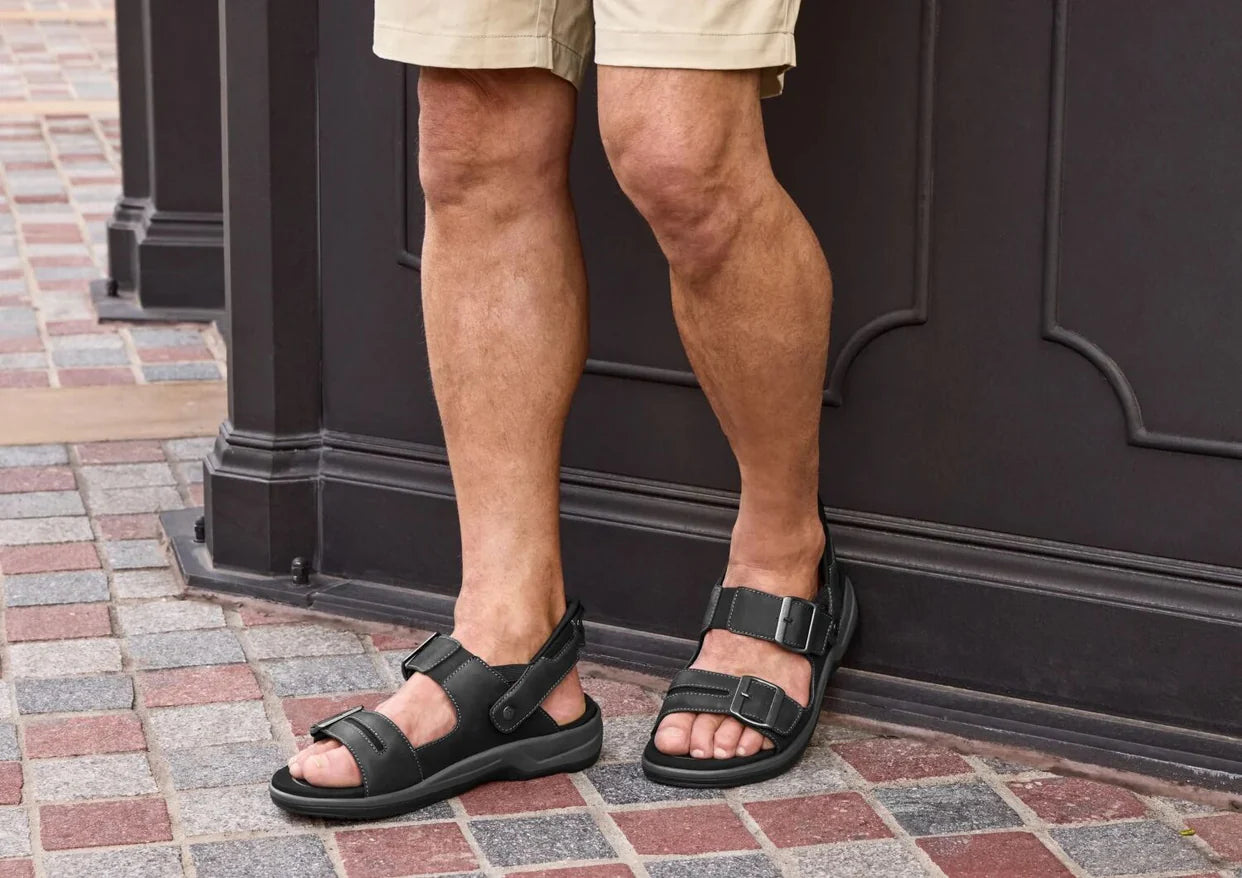 Jupiter Hands-Free Black Mens Sandals