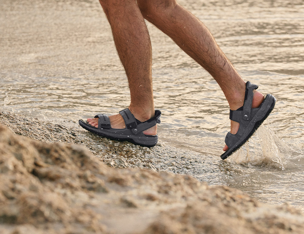 Neptune Hands-Free Grey Mens Sandals