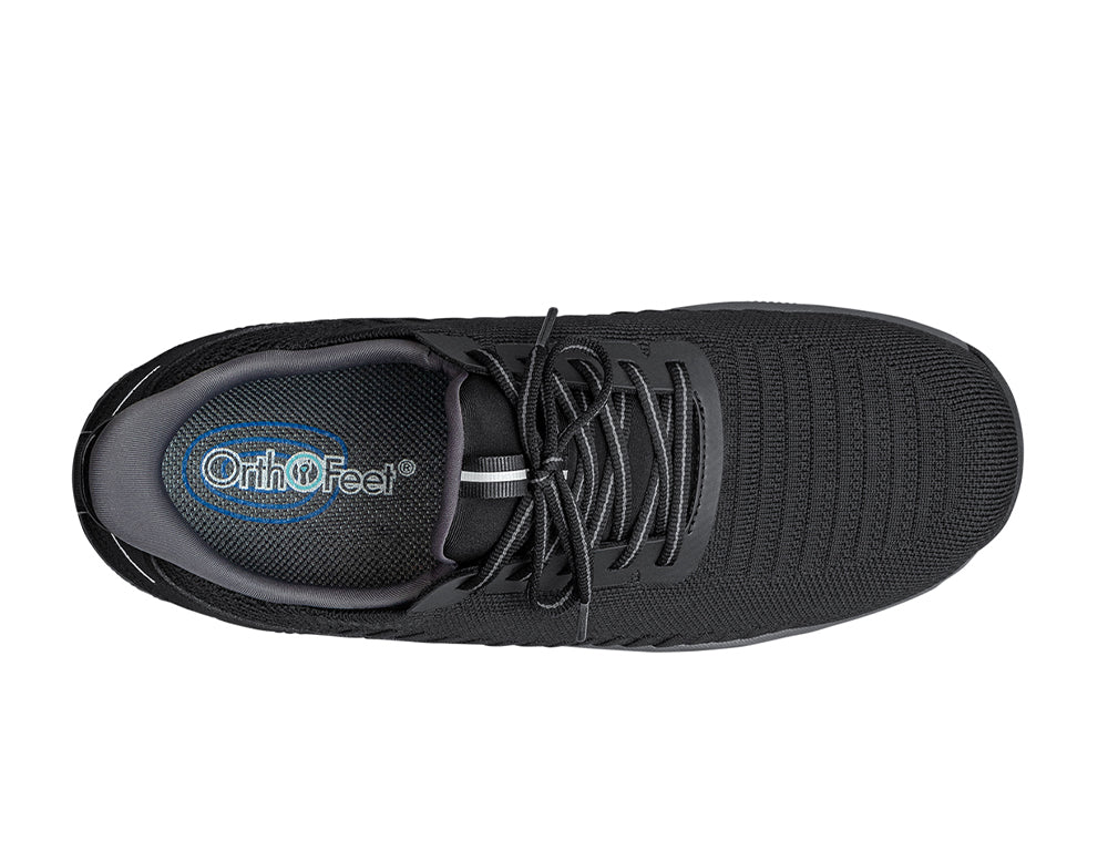 Yari Hands-Free Black Mens Stretch Trainers