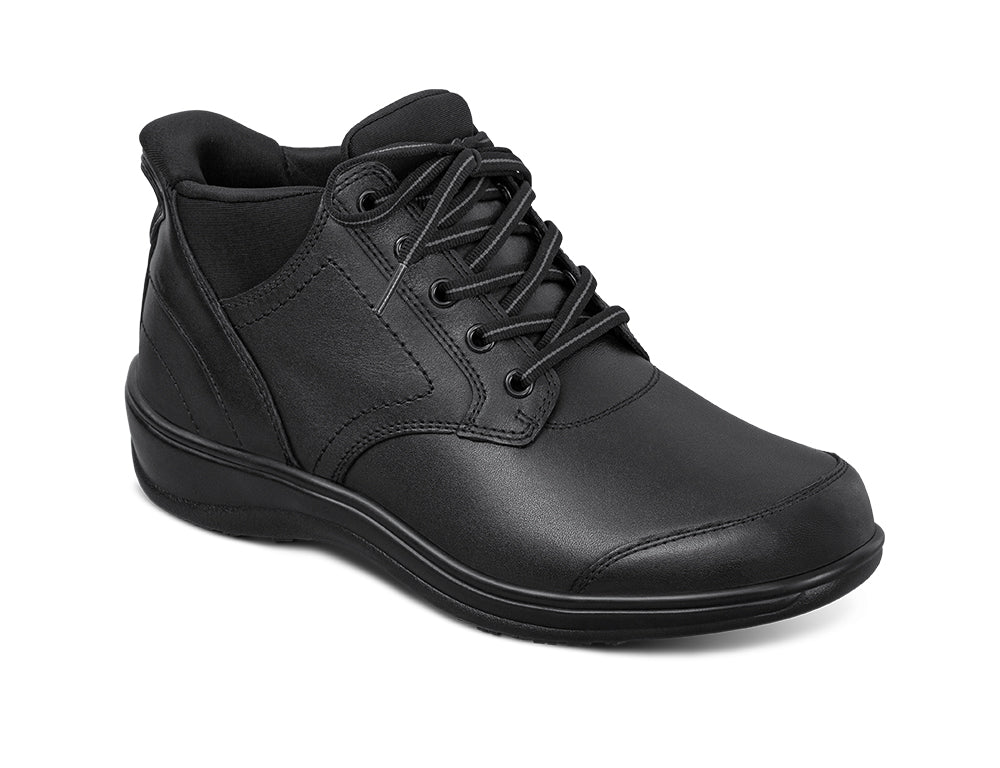 Rosel Hands-Free Black Womens Leather Boots