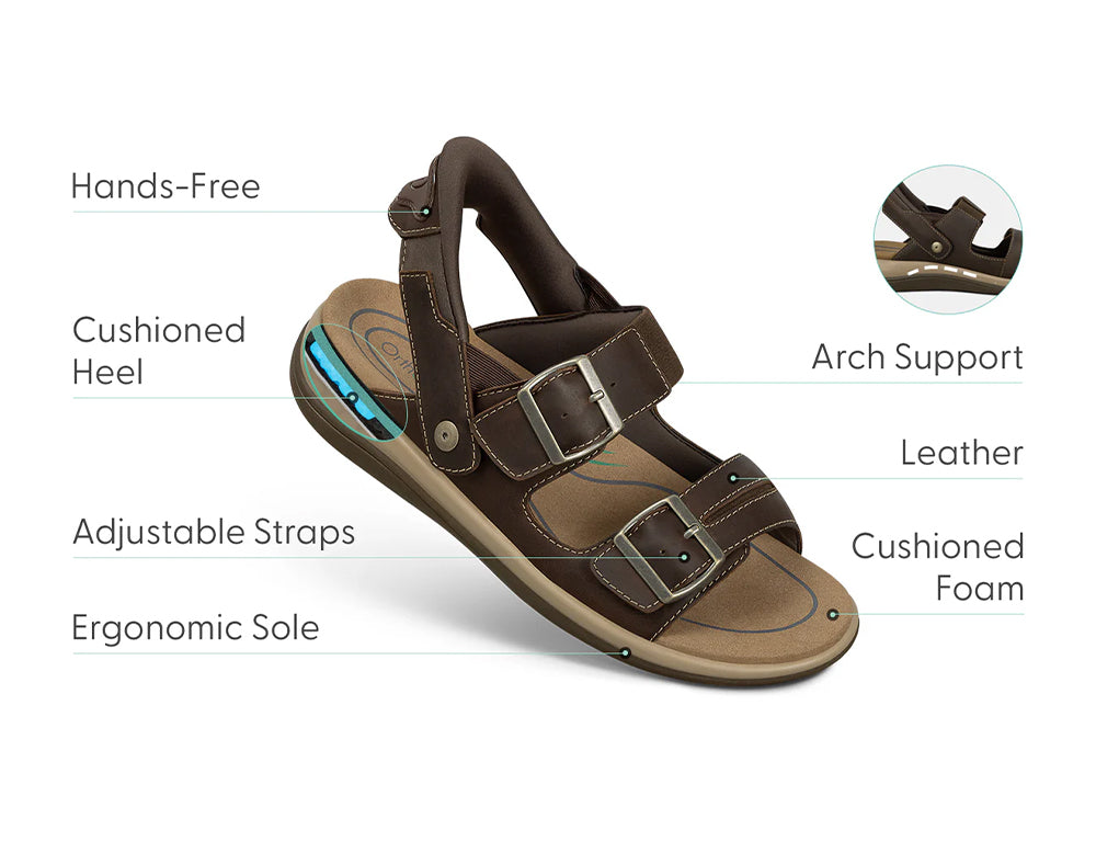 Minerva Hands-Free Brown Womens Sandals