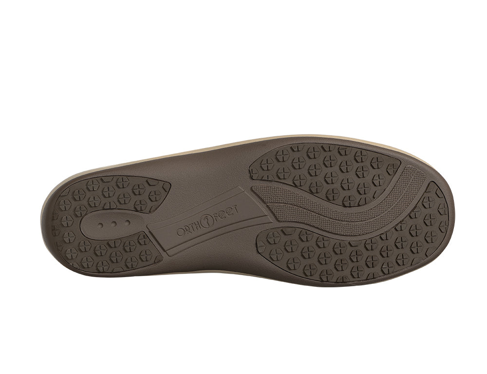 Lorin Hands-Free Light Brown Womens Suede House Shoes