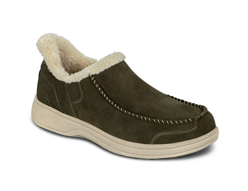 Vito Hands-Free Olive Mens Suede House Shoes