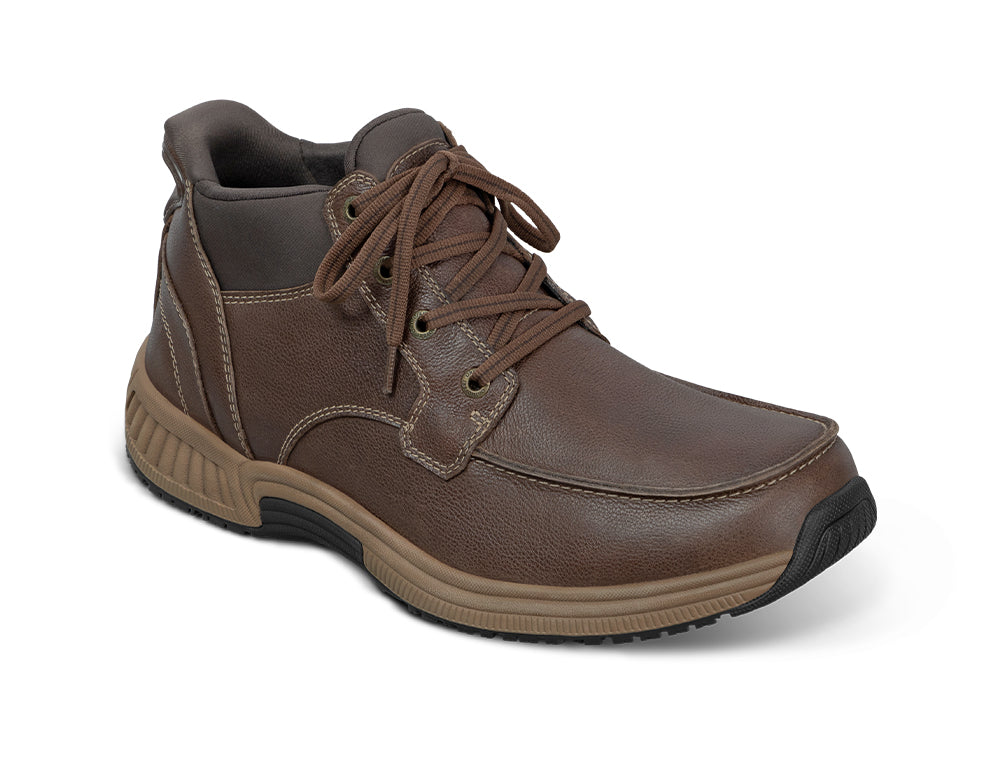 Verno Hands-Free Brown Mens Leather Boots