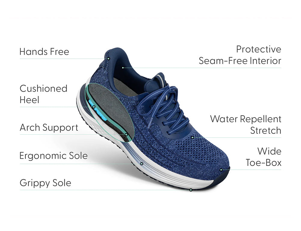 Nira Hands-Free Indigo Womens Stretch Trainers