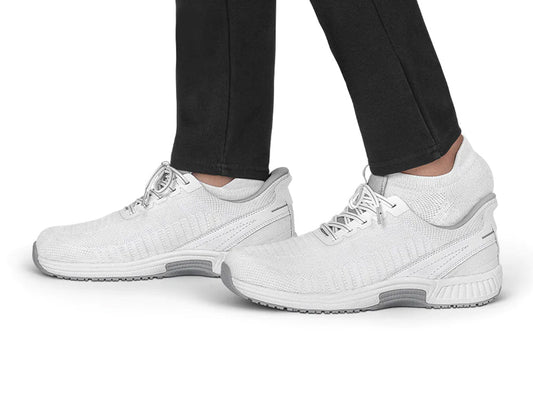 Yari Hands-Free White Mens Stretch Trainers