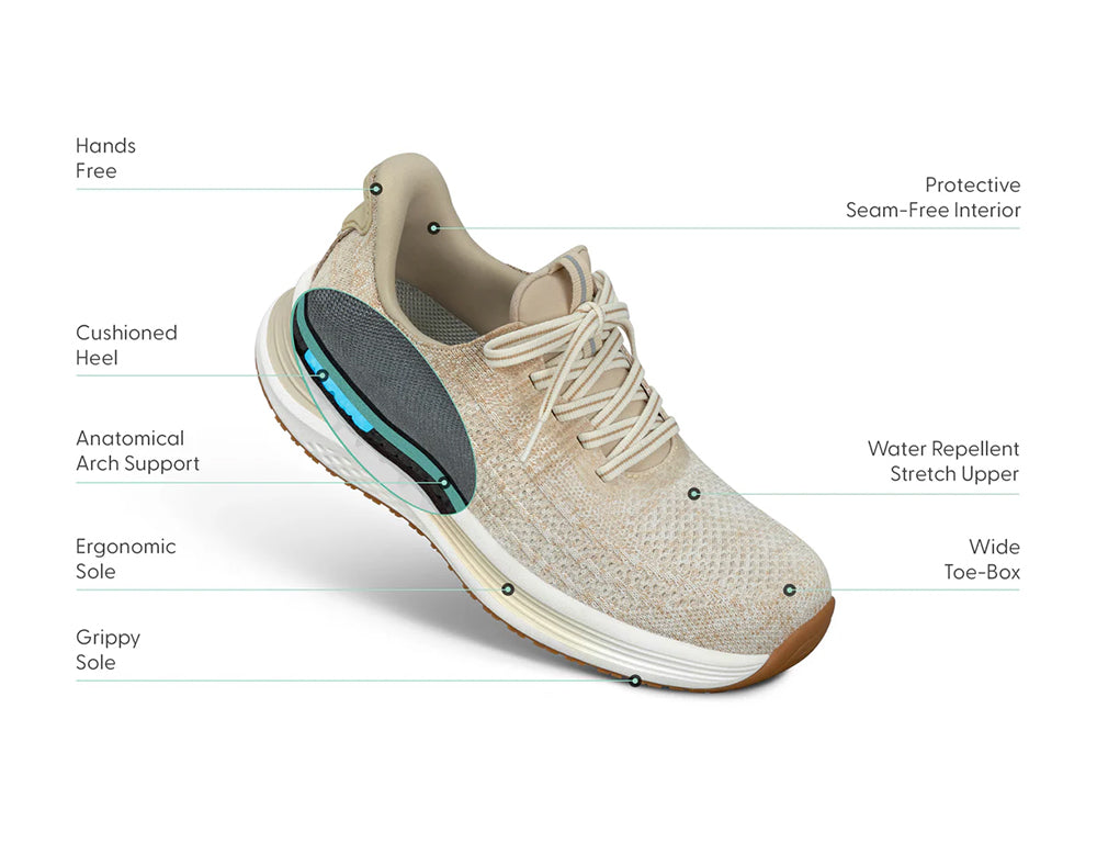 Nira Hands-Free Blonde Womens Stretch Trainers