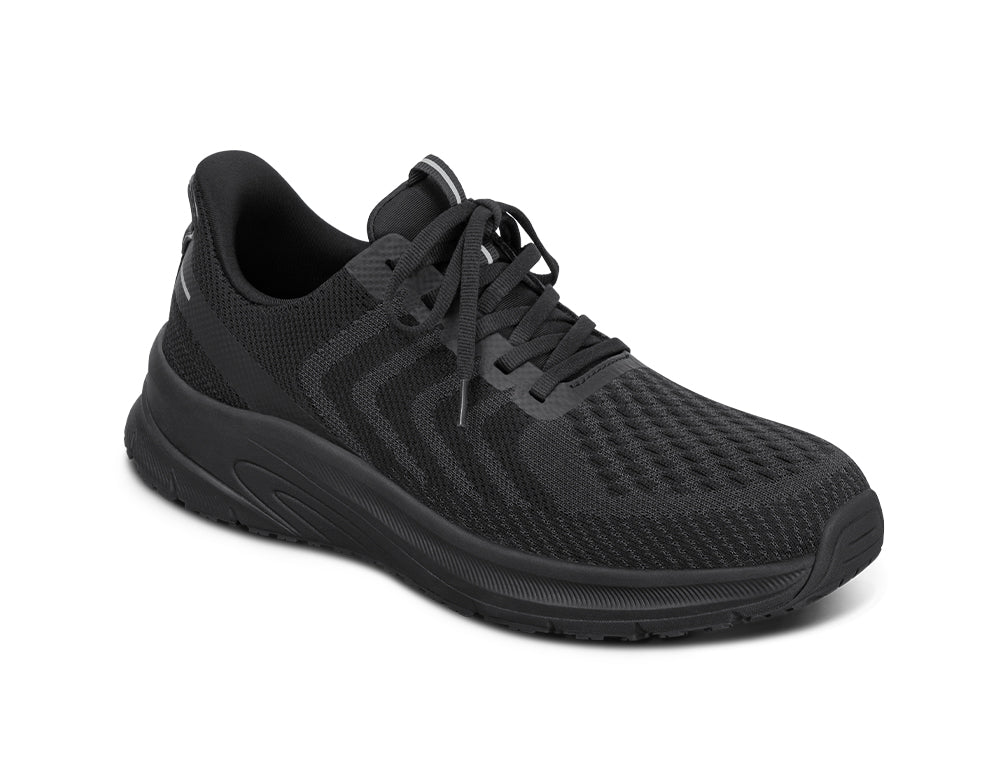 Tilos Hands-Free Black Black Mens Stretch Trainers