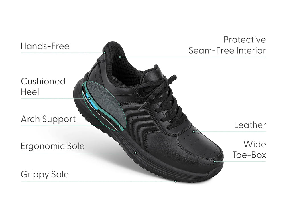 Roam Hands-Free Black Womens Trainers