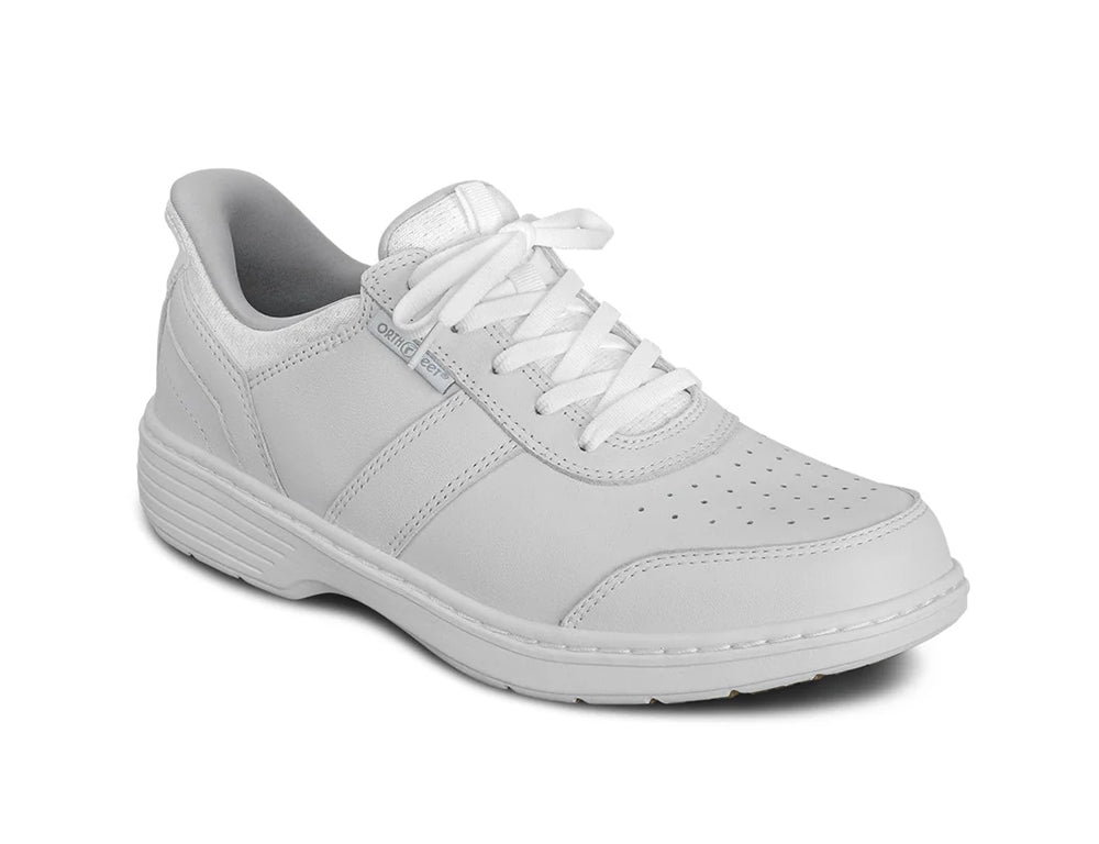 Pierre Hands-Free White Mens Leather Shoes