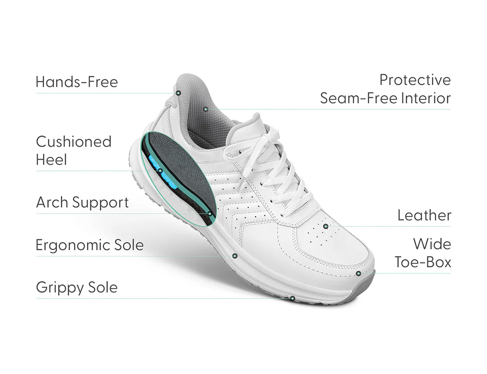 Roam Hands-Free White Womens Trainers