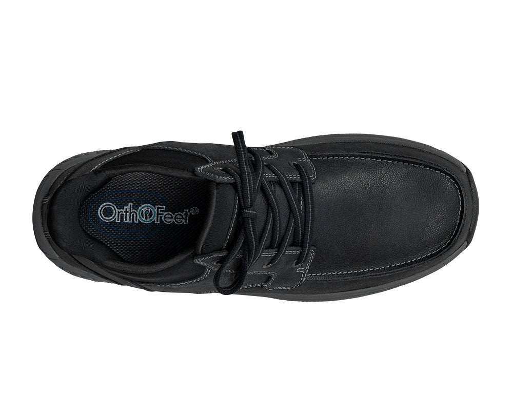 Verno Hands-Free Black Mens Leather Boots