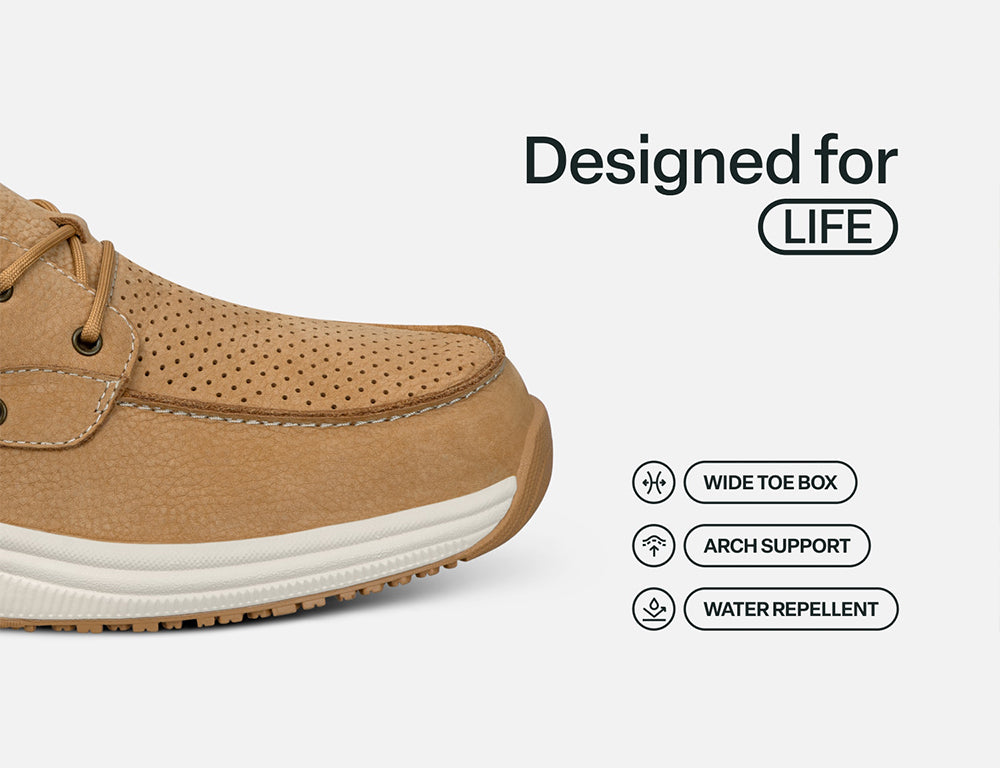 Captain Hands-Free Caramel Womens Boat Shoes
