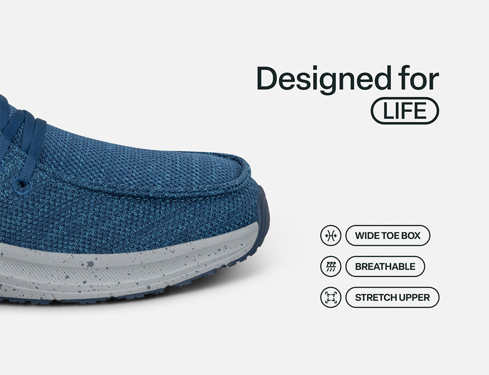 Compass Hands-Free Blue Mens Shoes