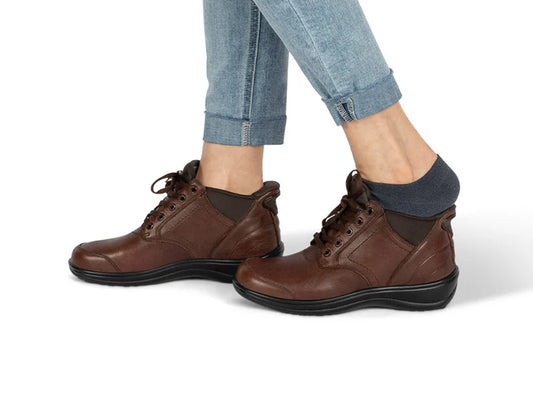 Rosel Hands-Free Brown Womens Leather Boots