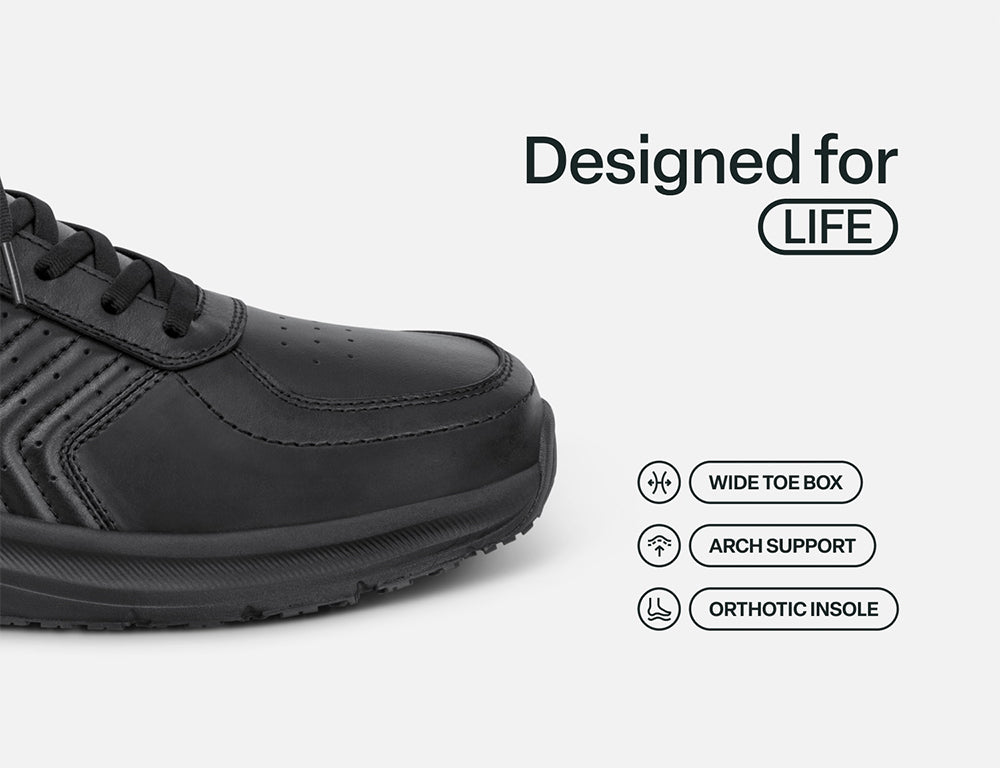 Navigate Hands-Free Black Mens Trainers