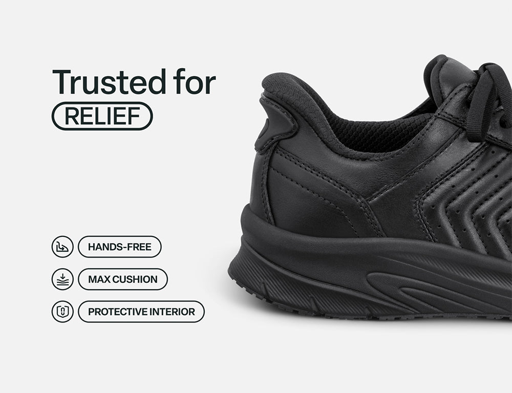 Navigate Hands-Free Black Mens Trainers