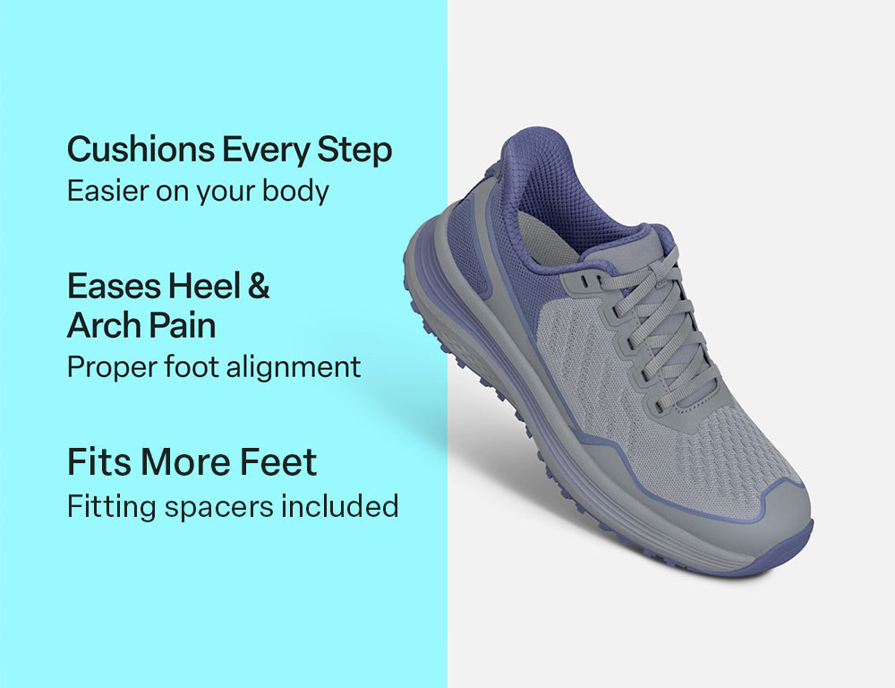 Nira Trail Hands-Free Trail Grey Periwinkle Womens Hiking Shoes