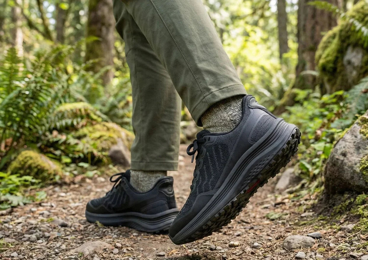 Nira Trail Black Hands-Free Womens Hiking Shoes