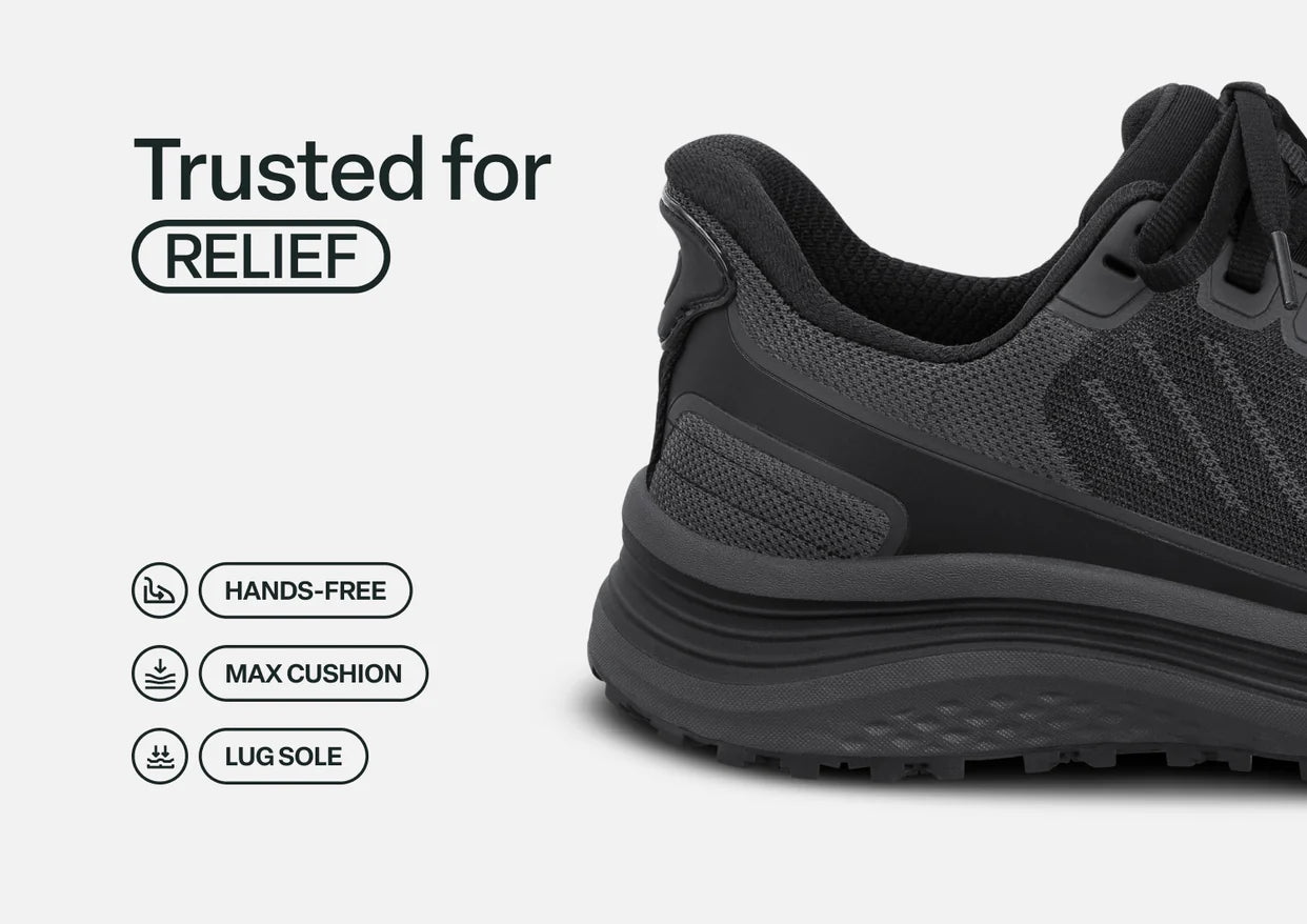 Nira Trail Black Hands-Free Womens Hiking Shoes