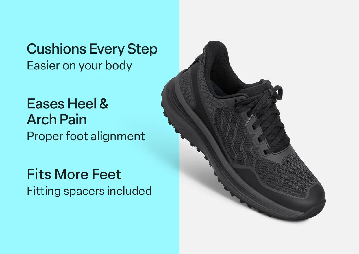 Nira Trail Black Hands-Free Womens Hiking Shoes