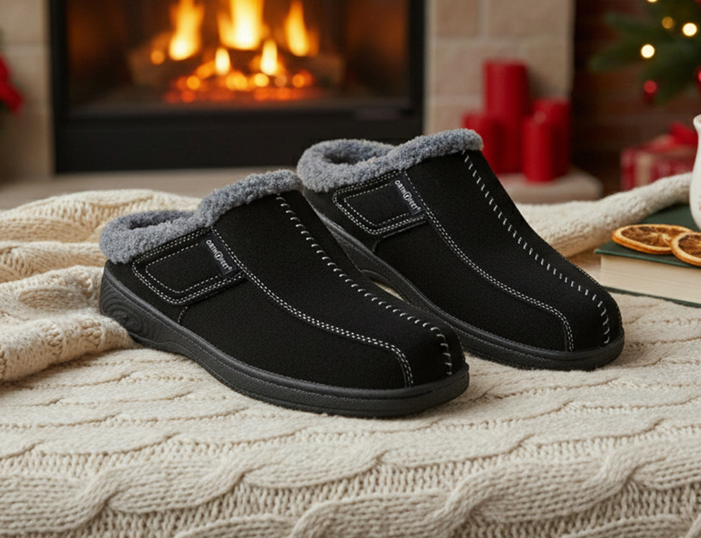 Asheville Black Mens House Shoes