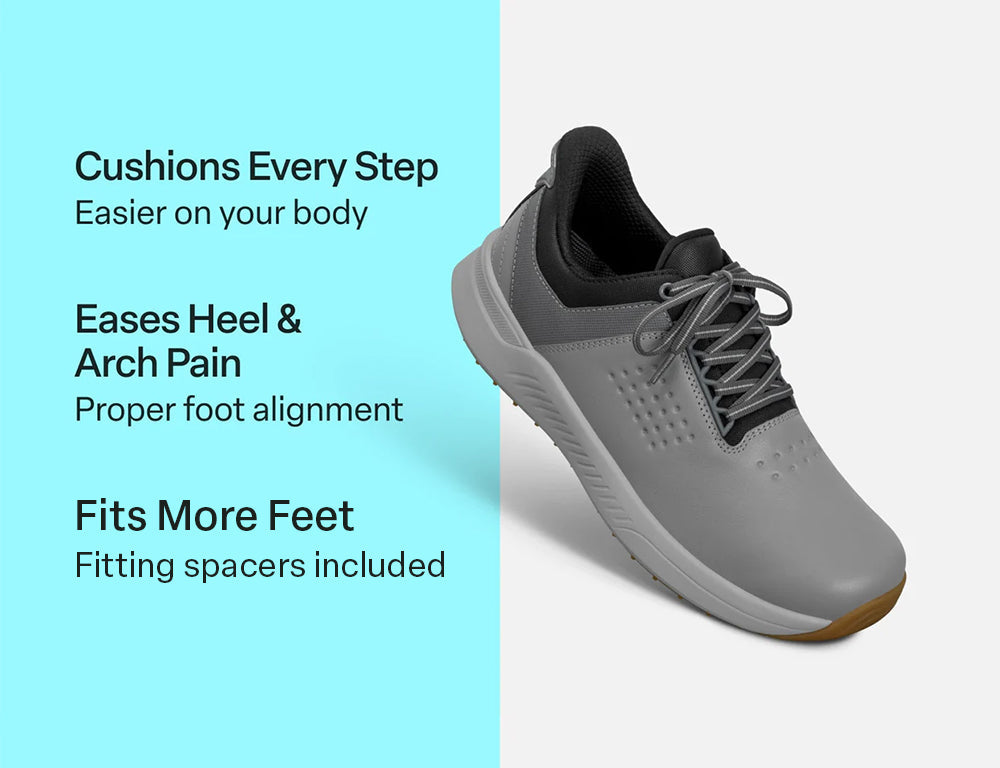 Birdie Hands-Free Grey Mens Golf Shoes