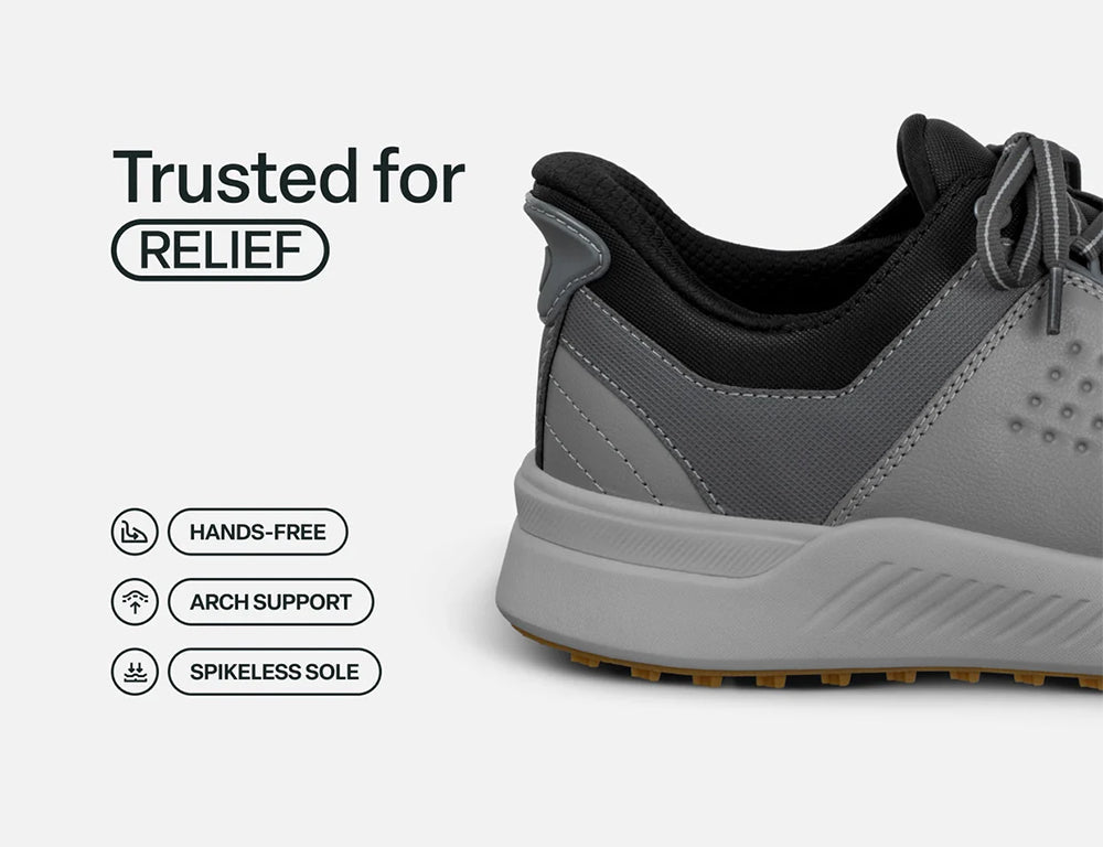 Birdie Hands-Free Grey Mens Golf Shoes