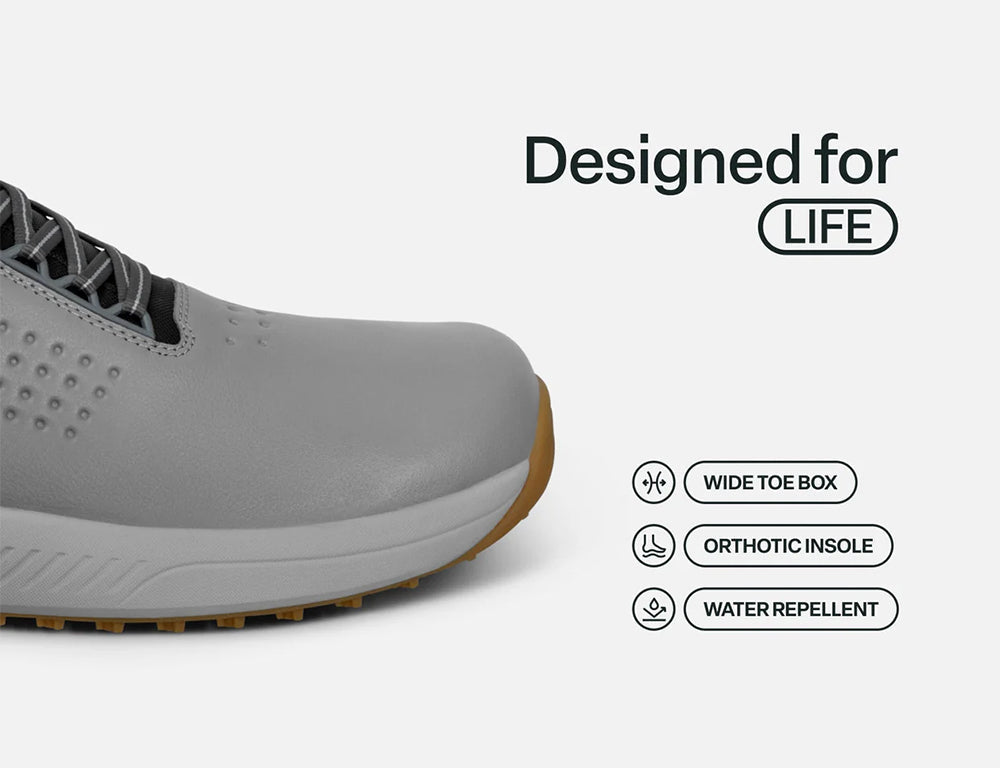 Birdie Hands-Free Grey Mens Golf Shoes