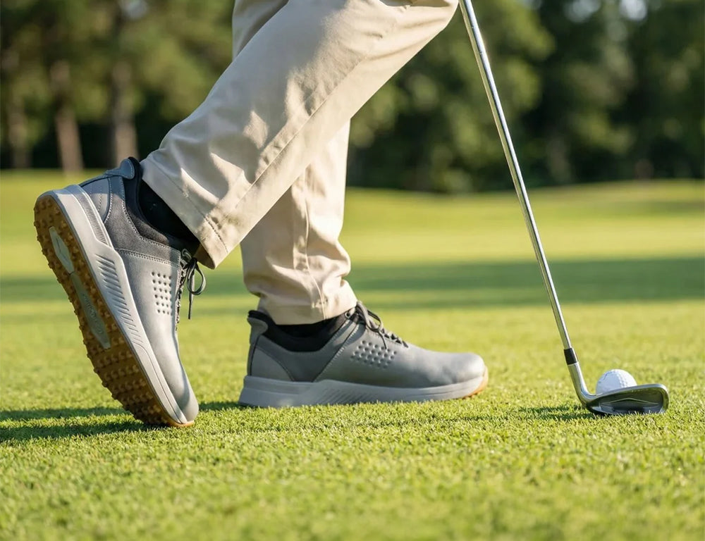 Birdie Hands-Free Grey Mens Golf Shoes