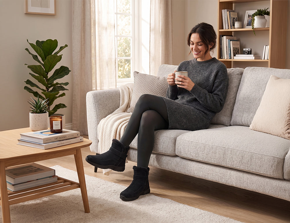 Bliss Hands-Free Black Womens Boots