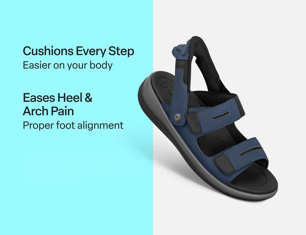 Calypso Hands-Free Blue Womens Sandals