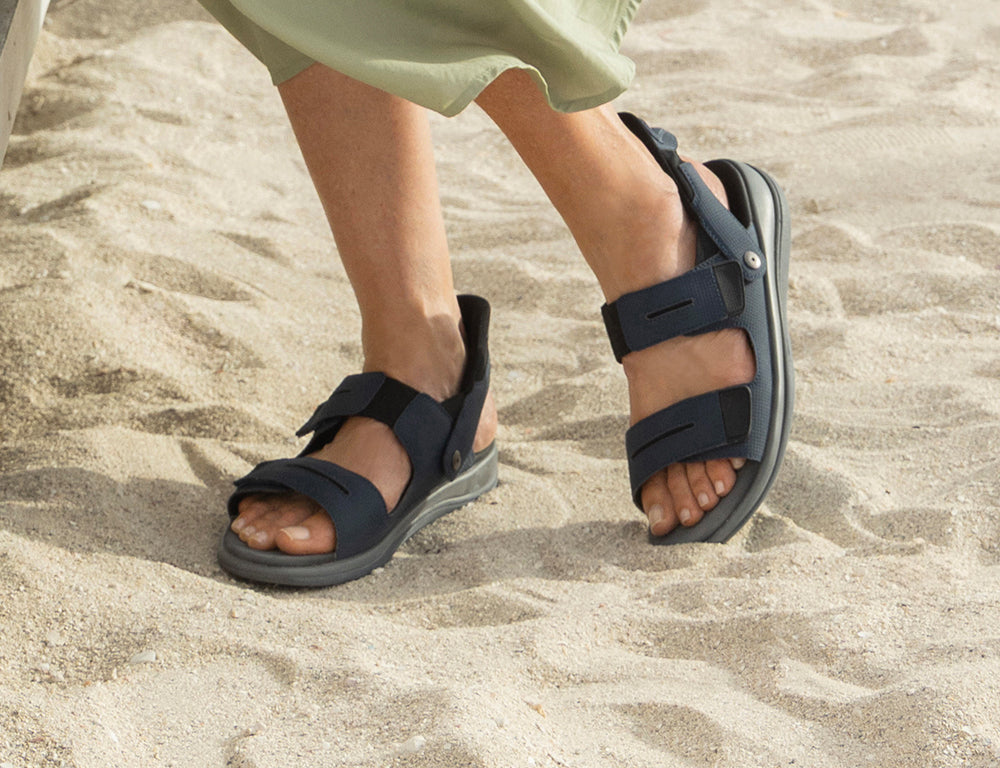 Calypso Hands-Free Blue Womens Sandals