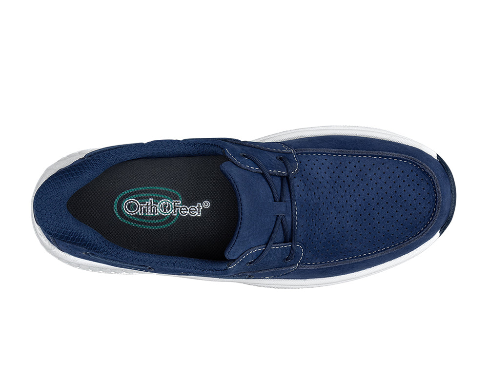 Captain Hands-Free Navy Womens Boat Shoes