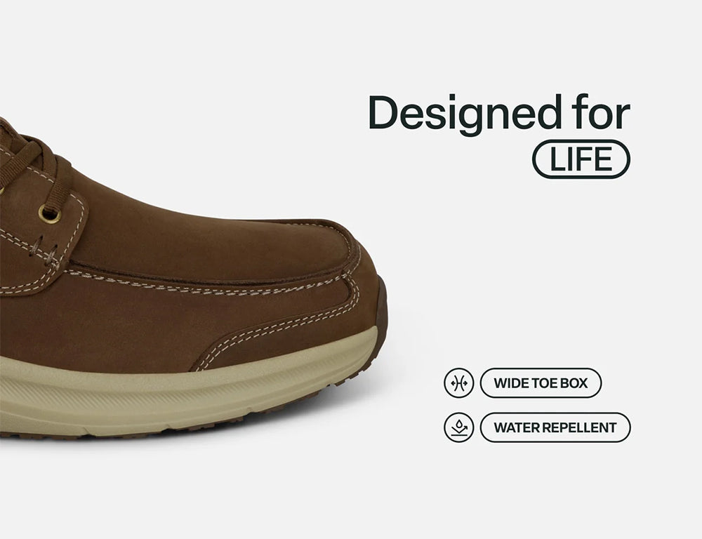 Commander Hands-Free Brown Mens Boat Shoes