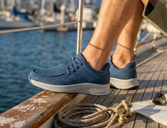 Compass Blue Hands-Free Mens Shoes