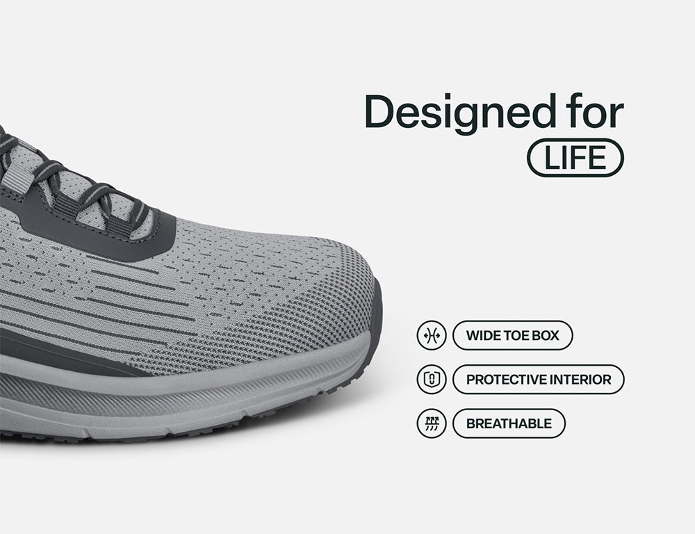 Dash Hands-Free Dash Grey Mens Trainers