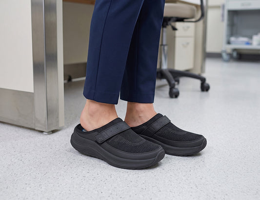 Iris Black Womens Clogs
