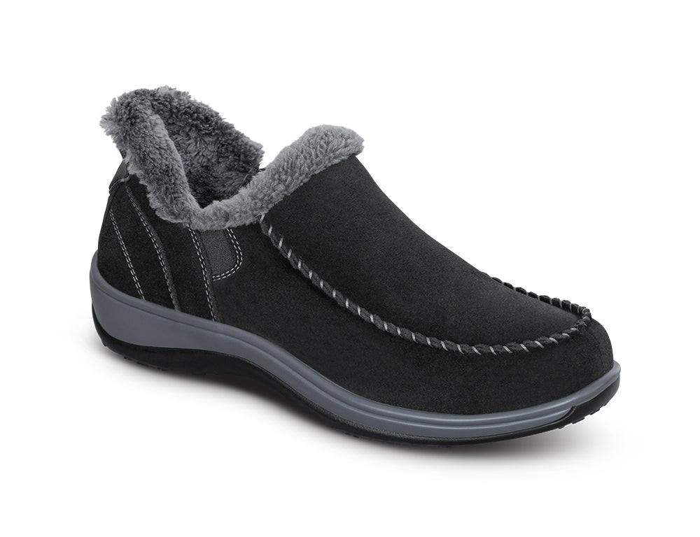 Lorin Hands-Free Black Womens House Shoes