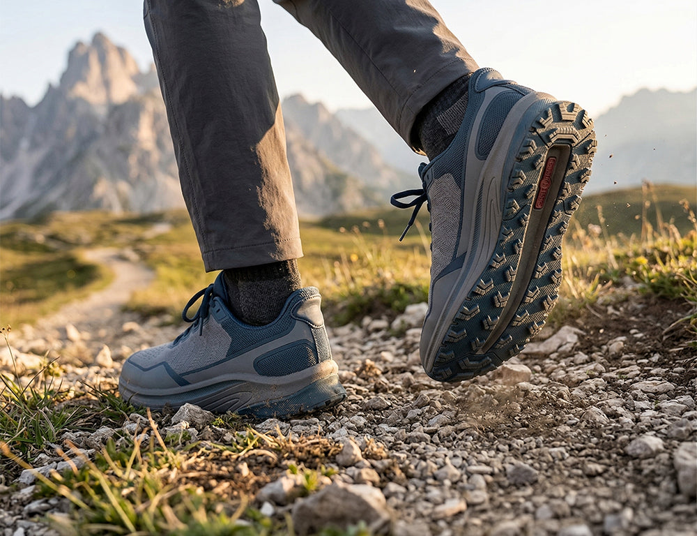Tilos Trail Hands-Free Grey Blue Mens Hiking Shoes