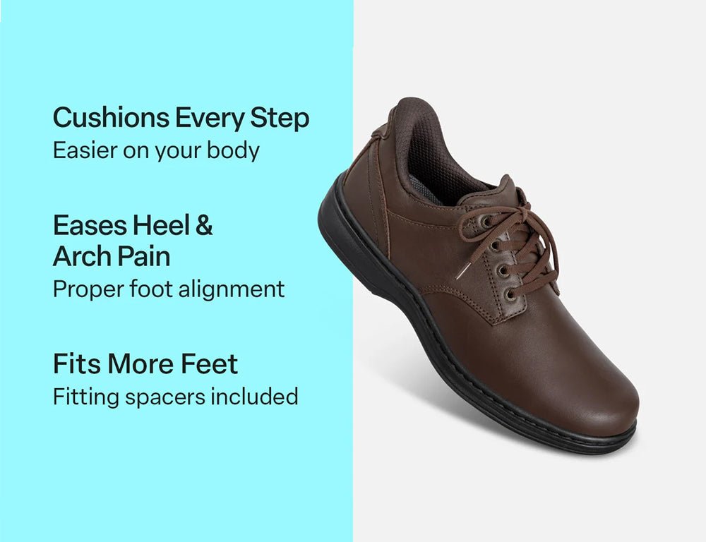 Claude Hands-Free Brown Mens Shoes