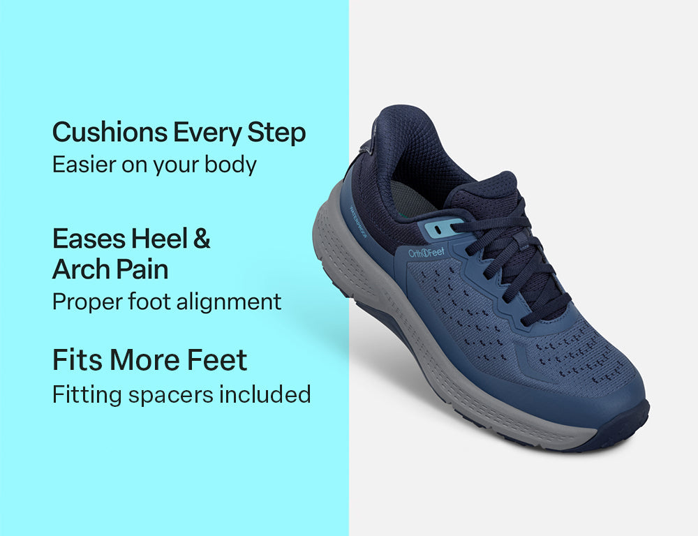 Explorer Waterproof Low Hands-Free Navy Hiking Shoes