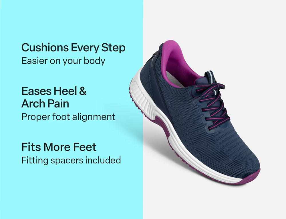 Kita Hands-Free Navy Orchid Womens Trainers