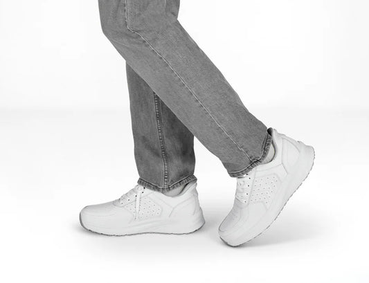 Navigate Hands-Free White Mens Trainers
