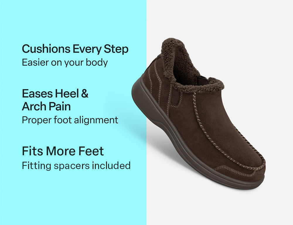 Vito Hands-Free Chocolate Mens House Shoes