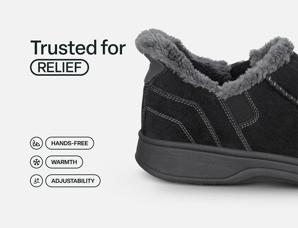 Vito Hands-Free Black Mens House Shoes