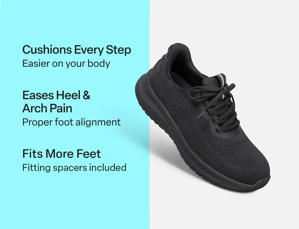 Nira Hands-Free Black Black Womens Trainers