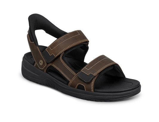 Mercury Hands-Free Brown Mens Sandals