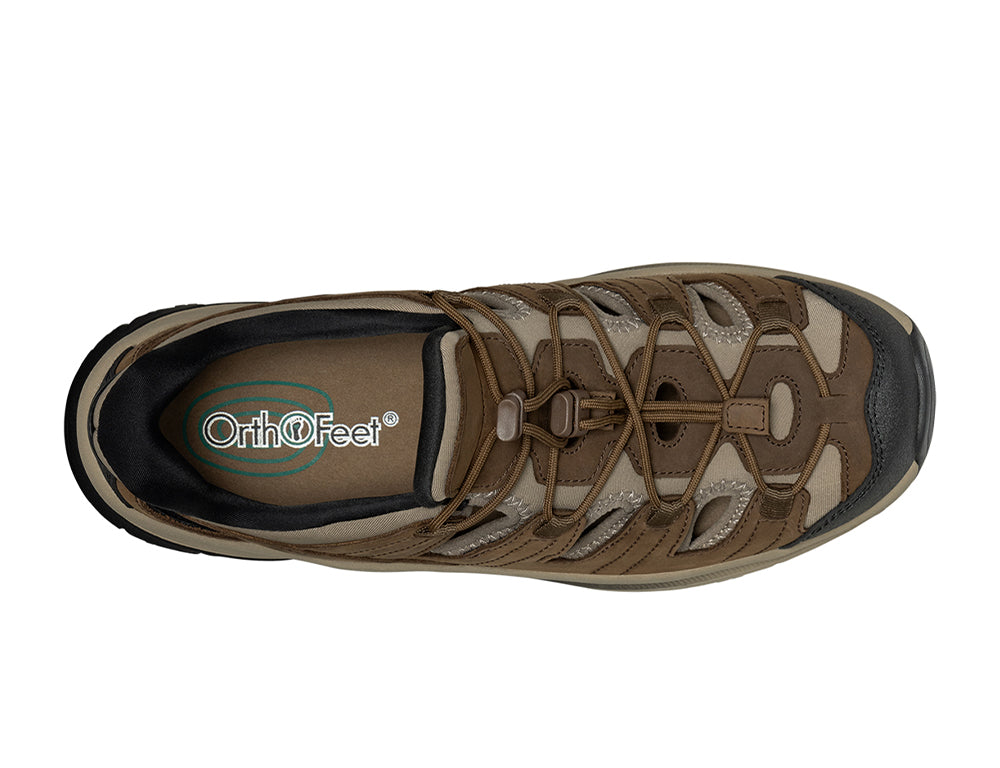 Saturn Hands-Free Brown Mens Hiking Sandals